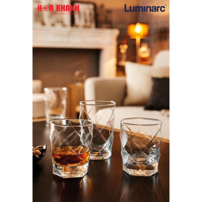 Ly uống nước thủy tinh Louvre 350ml - N1807 - Bộ 6 ly