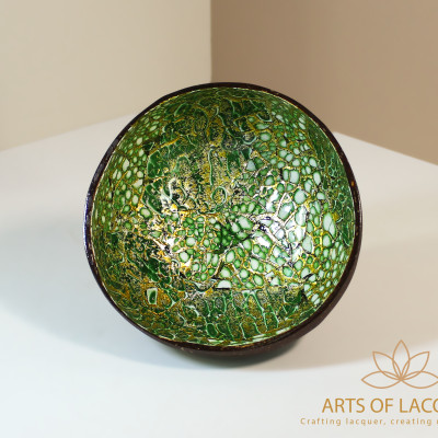 Bát Gáo Dừa Lục Bảo Dát Vàng