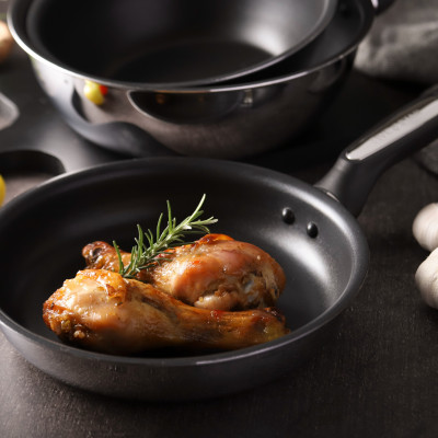 Chảo chống dính bếp từ Fivestar 2 lớp cao cấp 16cm | 18cm | 20cm | 22cm | 24cm | 26cm | 28cm , tặng 5 muỗng ăn