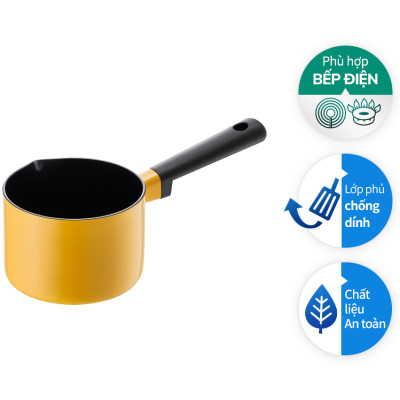 Nồi 1 Tay Cầm Decor Lock&Lock Milk LDE1142 (14cm) - Màu Vàng