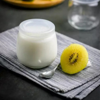 Hộp 12 hũ thuỷ tinh đựng sữa chua 200ml béo, lọ đựng gia vị có nắp nhựa