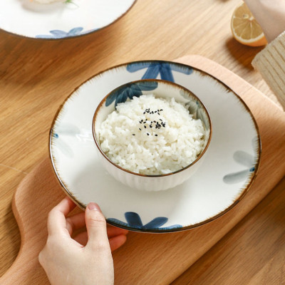 Bộ Bát Đĩa Hoa Cải Xanh Thương Hiệu GOSU Tráng Men Cao Cấp, Sử Dụng Được Cho Lò Nướng và Máy Rửa Bát