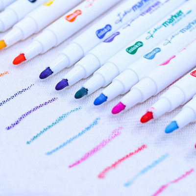 Vỉ 12 Bút Vẽ Trên Vải - Colorkit FM-C002