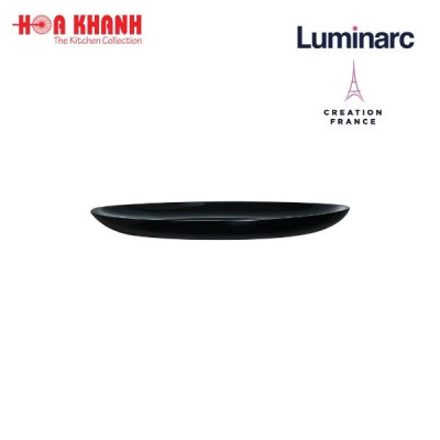 Đĩa Thủy Tinh Luminarc Diwali Đen 19cm - bộ 6 đĩa - P0789