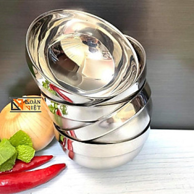 CHÉN INOX 2 LỚP CÁCH NHIỆT C.Lượng - Combo 5 chén cơm (10 cm ). Chuyên phục vụ Sp Gia dụng, Khuôn làm bánh, Dụng cụ học