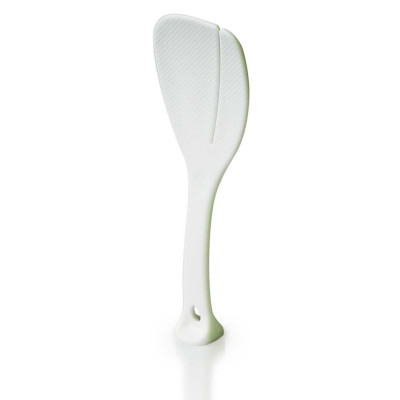 Combo bát nhựa tròn họa tiết hoa anh đào 390ml + Muôi xới cơm chống dính - nội địa Nhật Bản