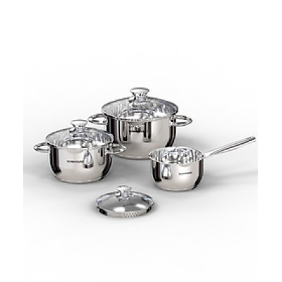 Bộ nồi inox 5 đáy Sunhouse SHG688 - Hàng Chính Hãng