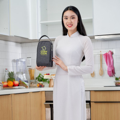 Xả Kho Bộ Túi Hộp Cơm Thủy Tinh Giữ Nhiệt Cao Cấp COBACOOK