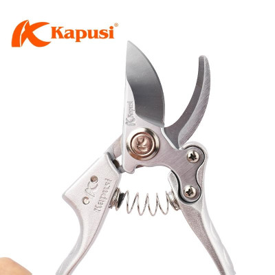Kéo cắt tỉa cành cây KAPUSI TOOLS Nhật bản K-8618 cao cấp thép SK5, cấu tạo lò xo cỡ 8 icnh (20cm)