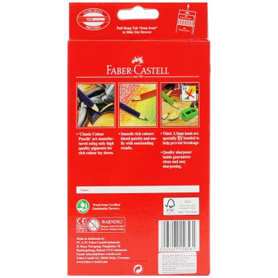 Chì Màu Classic Knight - 36 Màu Dài + Chuốt Faber-Castell-115856