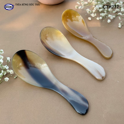Muỗng xúc trà bằng sừng xuất nhật - giúp không mất hương vị trà - Xúc gia vị, cafe, deccor - An toàn cho sức khỏe - CTH777
