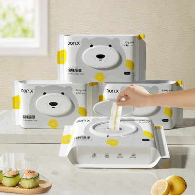 Màng Bọc Thực Phẩm Thế Hệ Mới Dạng Rút Tiện Lợi 100C - Màng Bọc PE Siêu Dai Đựng Thực Phẩm An Toàn - HÀNG CHÍNH HÃNG MINIIN