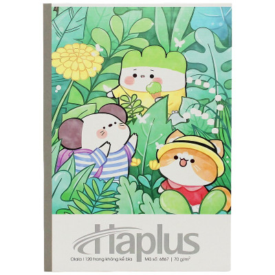 Tập Haplus Olala - Kẻ Ngang - 120 Trang 70gsm - Hải Tiến 6867 (Mẫu Bìa Giao Ngẫu Nhiên)