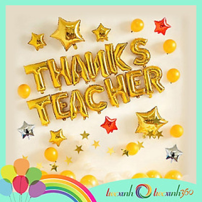 Bộ bong bóng trang trí Thanks Teacher