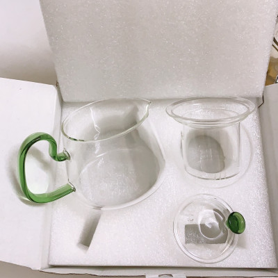 ẤM PHA TRÀ THỦY TINH CHỊU NHIỆT CAO CẤP CÓ LÕI LỌC THÍCH HỢP PHA TRÀ HOA ( GIAO NGẪU NHIÊN )