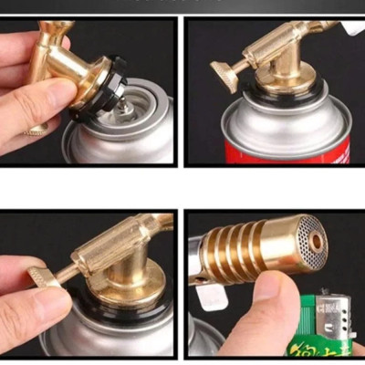 Đầu Khò Gas Mini Kapusi - Đồng Nguyên Khối, Có Vòng Chỉnh Oxy, Siêu Tiện Dụng