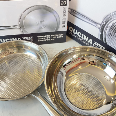Chảo thép không gỉ Casani Italia Hàng chính hãng