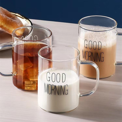 Ly thủy tinh tay cầm 450ml chịu nhiệt