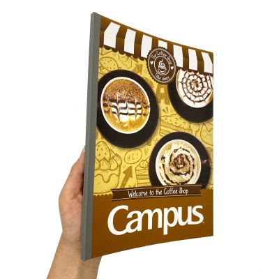 Bộ 2 Vở Kẻ Ngang Có Chấm Coffee Shop 120 Trang
