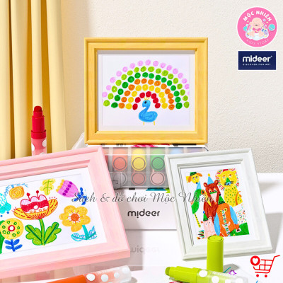 Bút Lông Màu Nước Round-tip Washable Marker, Bút Chấm Màu Đồ Dùng Học Tập Cho Bé - Mideer