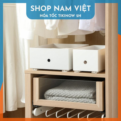 Ray trượt ngăn kéo nhựa tự dính DIY ngăn kéo tủ hộc dễ dàng NAVIVU