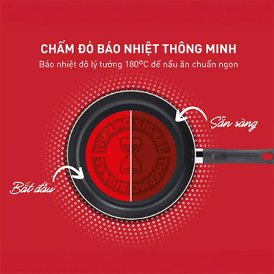 Chảo chiên chống dính đáy từ Tefal Day By Day (24cm/28cm) - Hàng chính hãng
