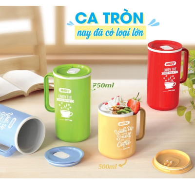 Ca Tròn Matsu DUY TÂN 500ml - No.1233 - Kích Thước 9,6 x 12,4 x 12,4 cm | TriTin