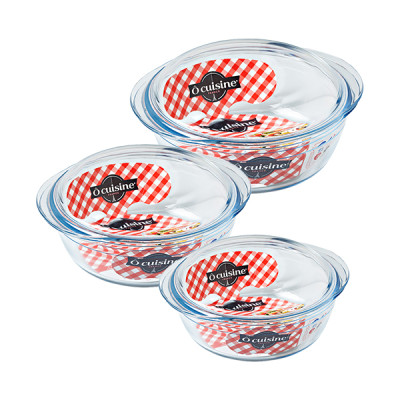 Tô Gốm Thủy Tinh Tròn Ocuisine - 18cm/20cm/23cm