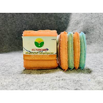 Combo 8 Miếng Rửa Chén Nhỏ Bằng Mouse Bọc Lưới Cao Cấp