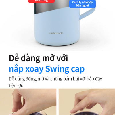 Ca nước giữ nhiệt LocknLock Metro Table Mug 600ml - LHC4282