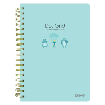 Sổ KLONG lò xo kép B5- ruột chấm Dot Grid 200tr 115/76; MS: 960