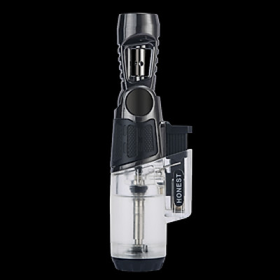 Vỏ Hột Quẹt Bật Lửa Gas Honest BCZ-777 Khò 3 Tia Cực Mạnh, Nhìn Thấy Lượng Gas - Nhiều Màu