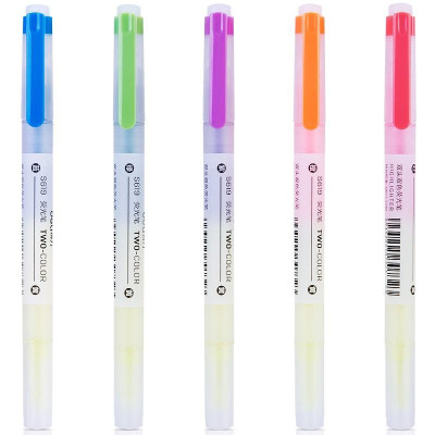 Set bút highlight nhấn dòng đa năng Deli - Dùng để ghi nhớ - Hộp 5 chiếc - S619
