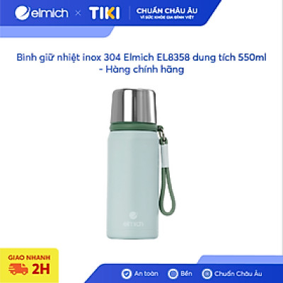 Bình giữ nhiệt inox 304 Elmich EL8358 dung tích 550ml - Hàng chính hãng