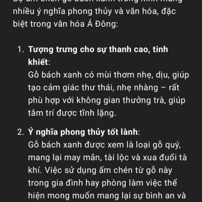 Bộ ấm chén bằng gỗ bách xanh thơm nức 