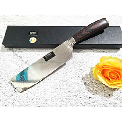 DAO - DAO BẾP NHẬT BẢN USUBA THÉP DAMASCUS MÃ A2 DT125 nt topcoomshop vn