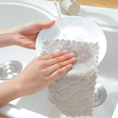 Set 10 Khăn Lau Chén Đa Năng Kích thước 16cm*27cm - Màu Ngẫu Nhiên