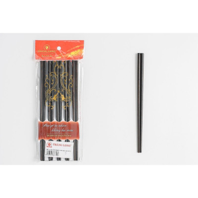 Bộ 10 đôi đũa gỗ cẩm trơn Thăng Long PHUSANG được làm từ gỗ tự nhiên không chất bảo quản dùng trong nhà hàng khách sạn và bàn ăn