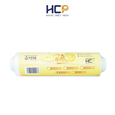 Lõi Màng Bọc Thực Phẩm PE SATIS 30cm x 400m Không Chứa Chất Phụ Gia Gây Hại Sức Khỏe Dùng Được Cho Lò Vi Sóng