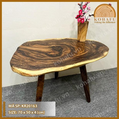 BÀN SOFA ME TÂY NGUYÊN TẤM SIUE6 VÂN GỖ KR20161