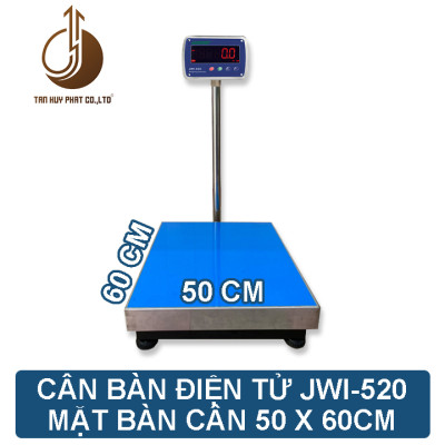 Cân Bàn Điện Tử JWI-520 - Mặt Bàn Cân 500x600MM