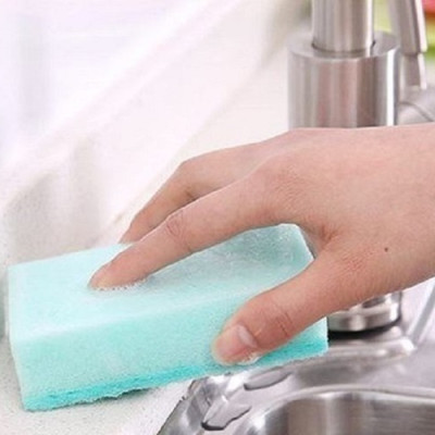 Combo set 5 miếng mút rửa chén bát + set 4 miếng cọ xoong nồi lót mút - made in Japan