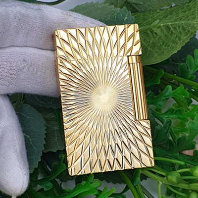 Vỏ Hột Quẹt Bật Lửa Upon Gas Đá D39V Họa Tiết Khắc Hoa Văn Đẹp Độc Lạ - Dùng Gas Đá Cao Cấp