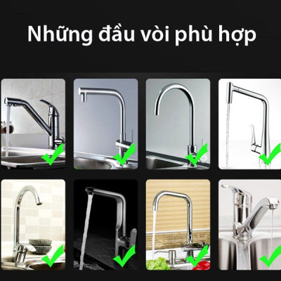 Đầu nối vòi tăng áp cho vòi rửa bát 3 chế độ (loại ngắn) GS0043