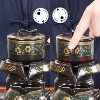Bộ Ấm Chén Pha Trà Cối Xay Gốm Sứ Gosu Chất Liệu Gốm Sứ