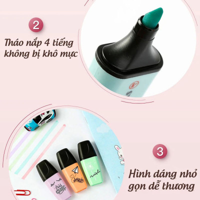 Bút dạ quang STABILO BOSS MINI 07 - Xanh lá phấn (116)