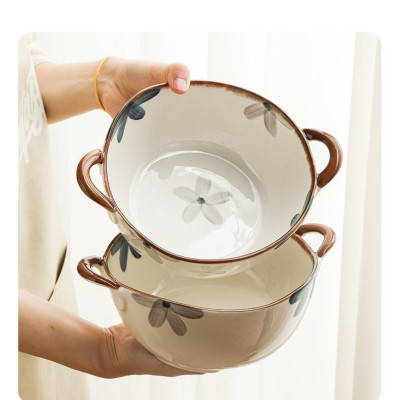 Bộ Bát Đĩa Hoa Cải Xanh Thương Hiệu GOSU Tráng Men Cao Cấp, Sử Dụng Được Cho Lò Nướng và Máy Rửa Bát