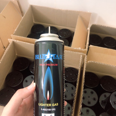 Bình ga Blue Hàn Quốc 150 gram cho bật-lửa-hộp-quẹt kèm 5 đầu bơm