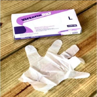 Hộp 100 găng tay cao su TPE Victoria Bay, bao tay siêu dai dùng 1 lần làm bếp nấu ăn vệ sinh