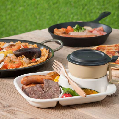 Combo 02 Cốc súp uống nước có nắp Inomata - Nội địa Nhật Bản